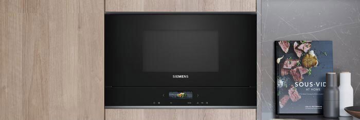Вбудовувані мікрохвильові печі SIEMENS